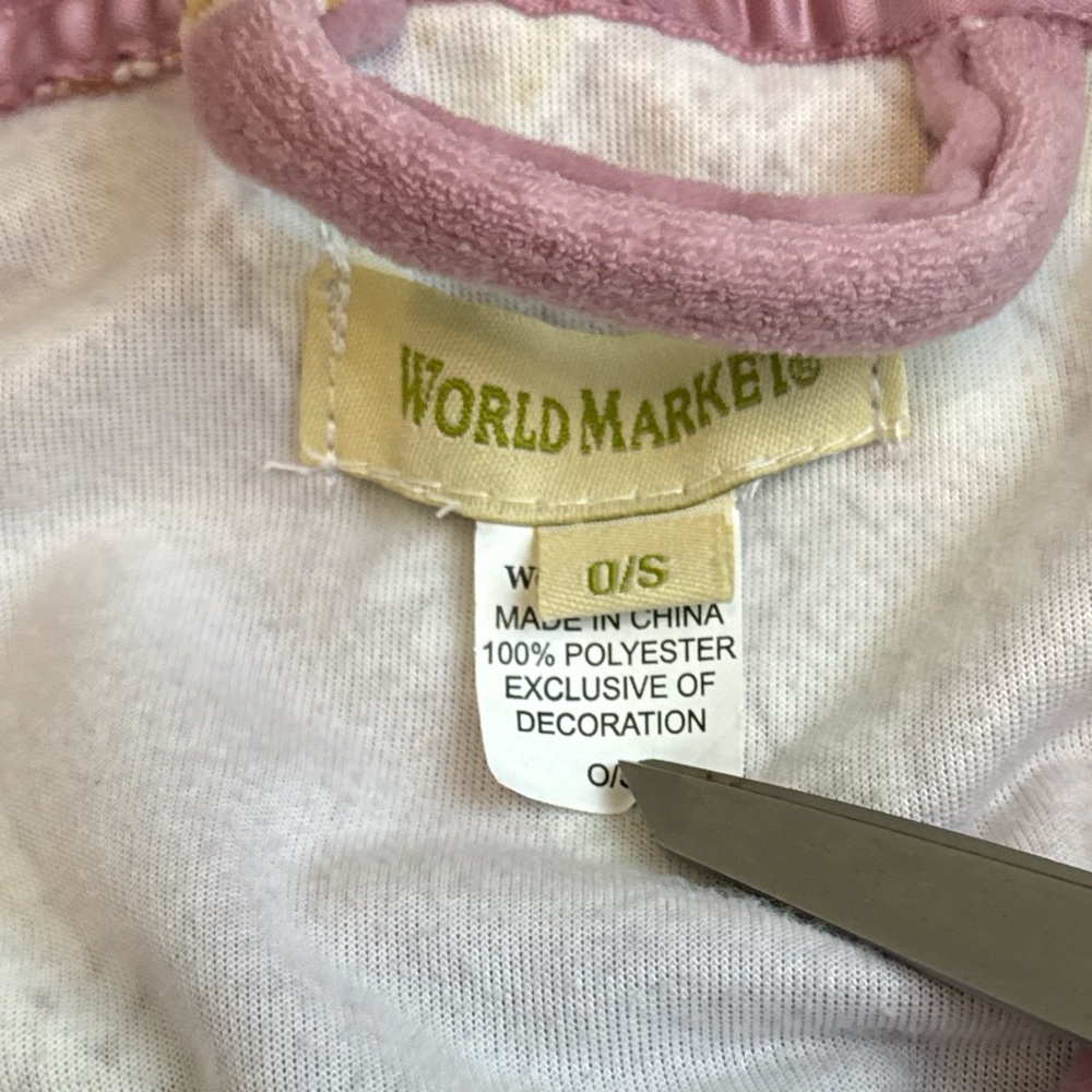 World Market Patterned Robe with Belt - Picture 3 of 6